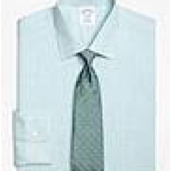 Brooks Brothers NON-IRON REGENT FIT SPLIT STRIPE DRESS SHIRT - Picture 2 of 5
